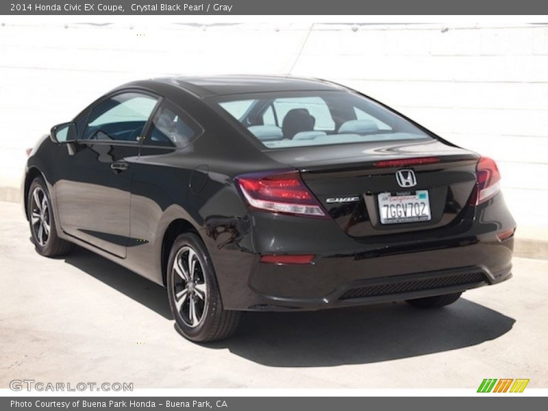 Crystal Black Pearl / Gray 2014 Honda Civic EX Coupe