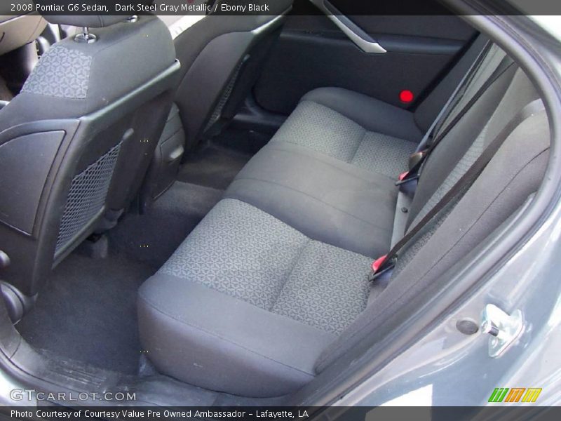 Dark Steel Gray Metallic / Ebony Black 2008 Pontiac G6 Sedan
