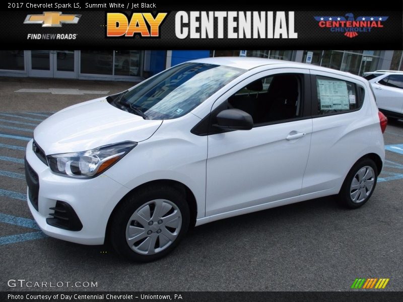 Summit White / Jet Black 2017 Chevrolet Spark LS