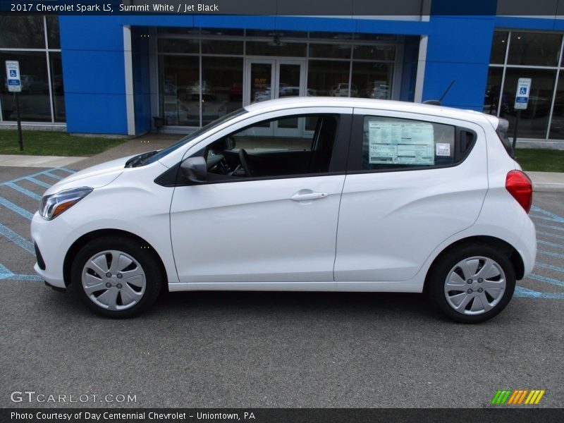 Summit White / Jet Black 2017 Chevrolet Spark LS