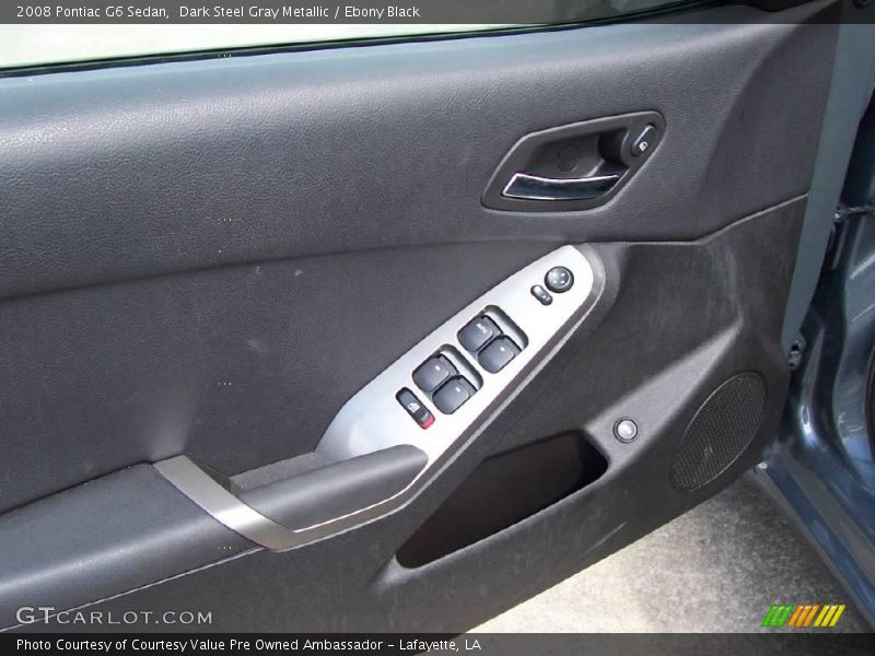 Dark Steel Gray Metallic / Ebony Black 2008 Pontiac G6 Sedan