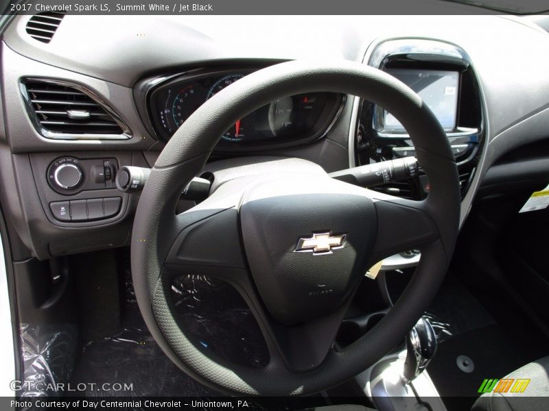 Summit White / Jet Black 2017 Chevrolet Spark LS
