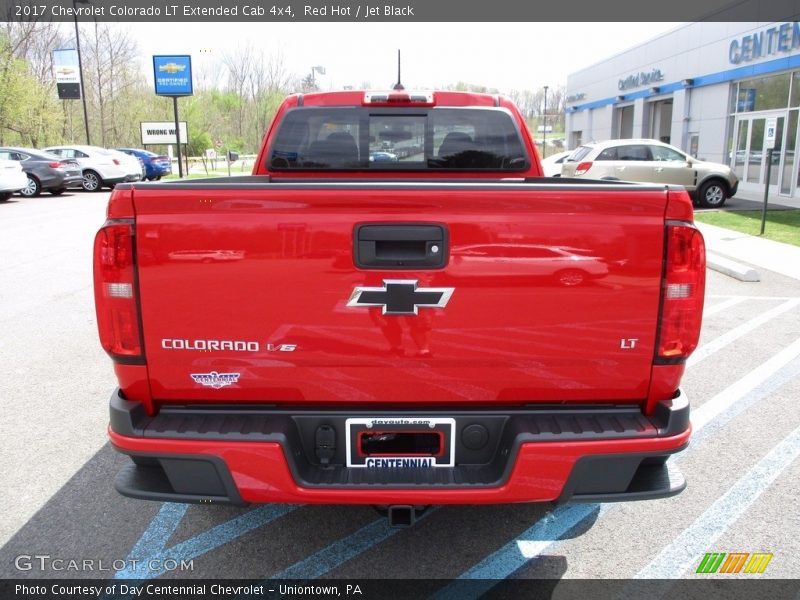 Red Hot / Jet Black 2017 Chevrolet Colorado LT Extended Cab 4x4