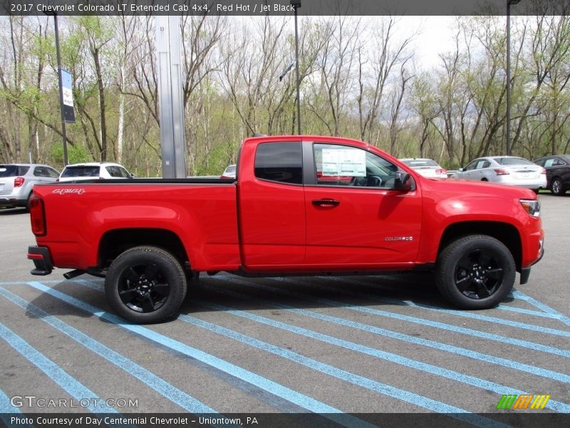 Red Hot / Jet Black 2017 Chevrolet Colorado LT Extended Cab 4x4