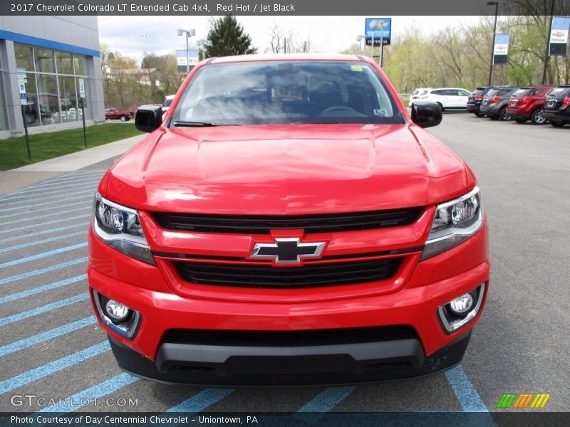 Red Hot / Jet Black 2017 Chevrolet Colorado LT Extended Cab 4x4