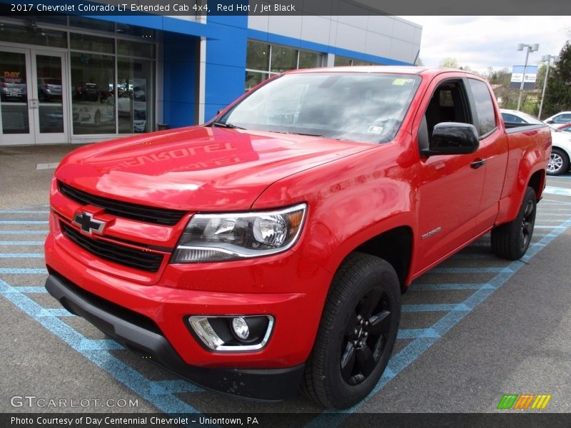 Red Hot / Jet Black 2017 Chevrolet Colorado LT Extended Cab 4x4