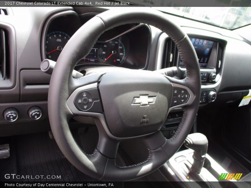 Red Hot / Jet Black 2017 Chevrolet Colorado LT Extended Cab 4x4