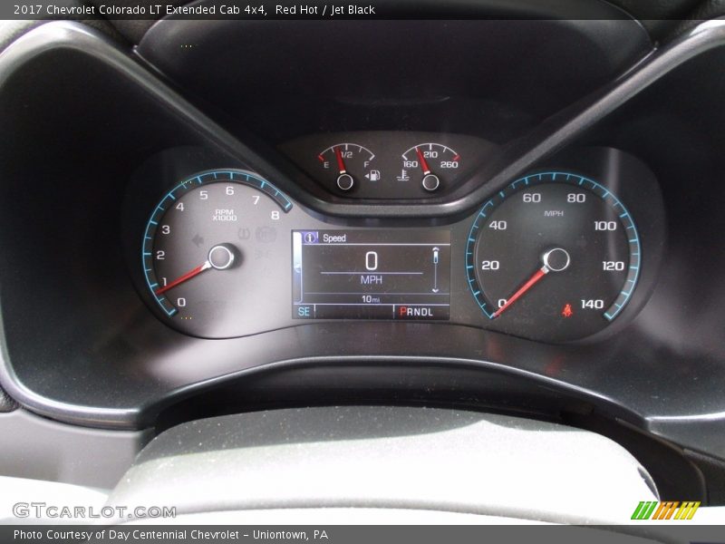 Red Hot / Jet Black 2017 Chevrolet Colorado LT Extended Cab 4x4
