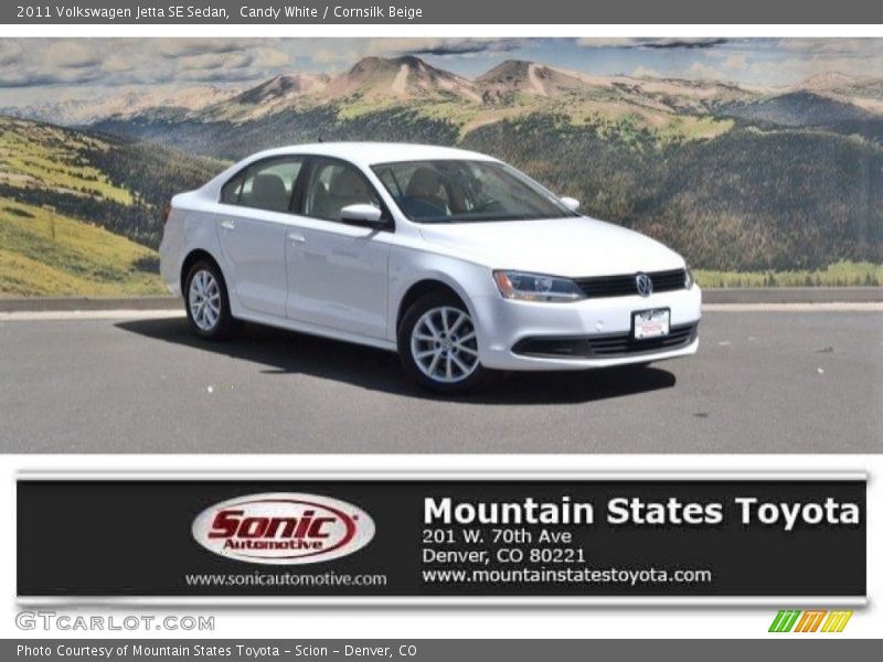 Candy White / Cornsilk Beige 2011 Volkswagen Jetta SE Sedan