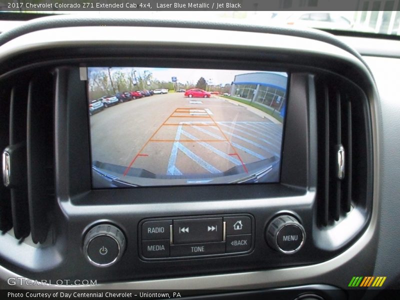 Laser Blue Metallic / Jet Black 2017 Chevrolet Colorado Z71 Extended Cab 4x4