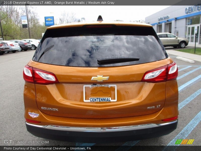 Orange Burst Metallic / Medium Ash Gray 2018 Chevrolet Equinox LT AWD