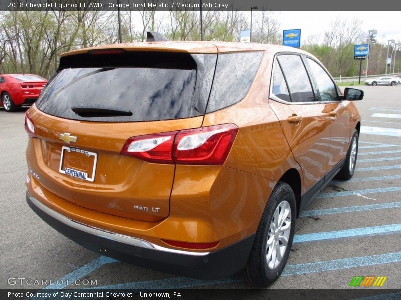 Orange Burst Metallic / Medium Ash Gray 2018 Chevrolet Equinox LT AWD