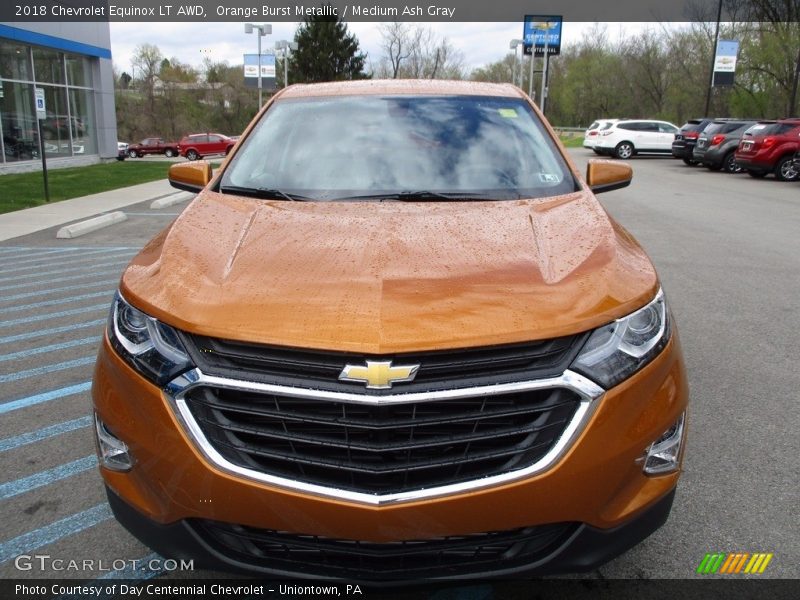 Orange Burst Metallic / Medium Ash Gray 2018 Chevrolet Equinox LT AWD