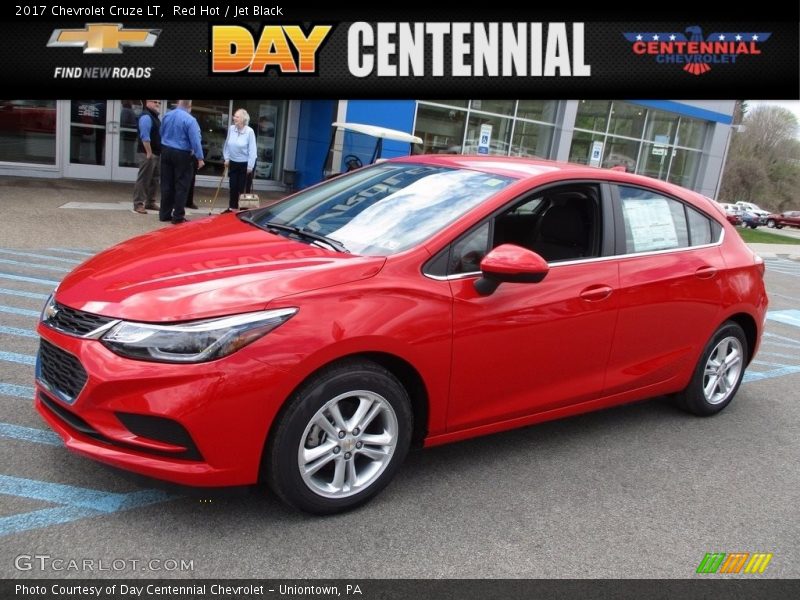 Red Hot / Jet Black 2017 Chevrolet Cruze LT
