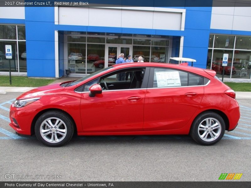 Red Hot / Jet Black 2017 Chevrolet Cruze LT