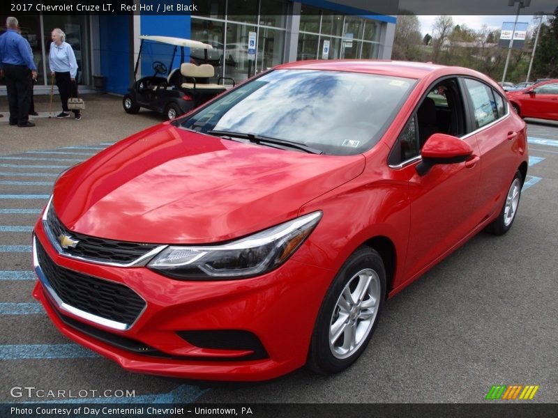 Red Hot / Jet Black 2017 Chevrolet Cruze LT