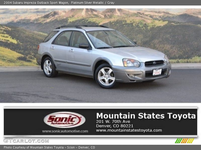 Platinum Silver Metallic / Gray 2004 Subaru Impreza Outback Sport Wagon