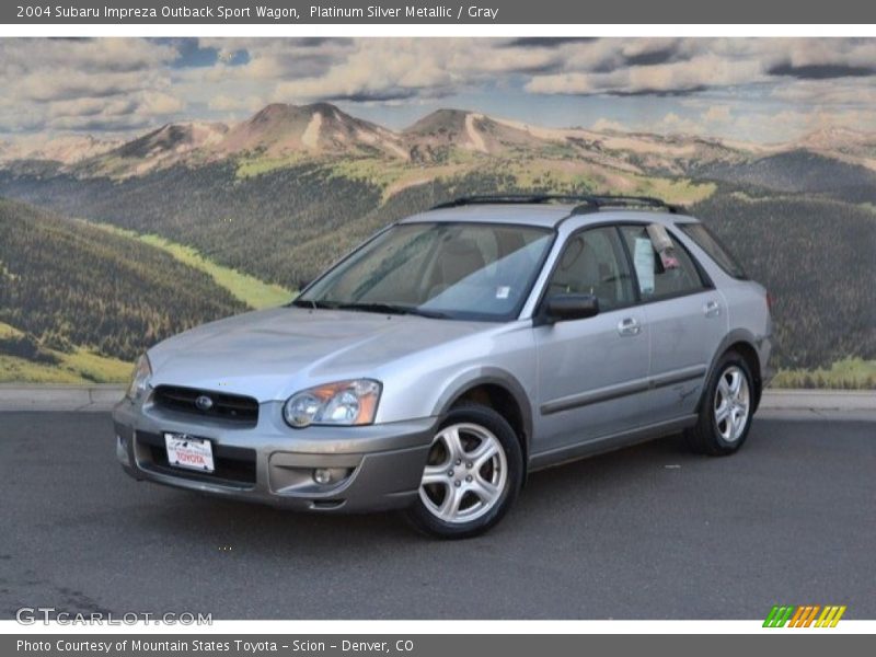 Platinum Silver Metallic / Gray 2004 Subaru Impreza Outback Sport Wagon