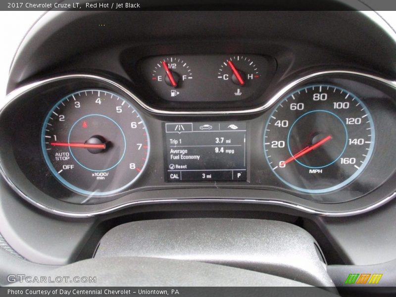 Red Hot / Jet Black 2017 Chevrolet Cruze LT
