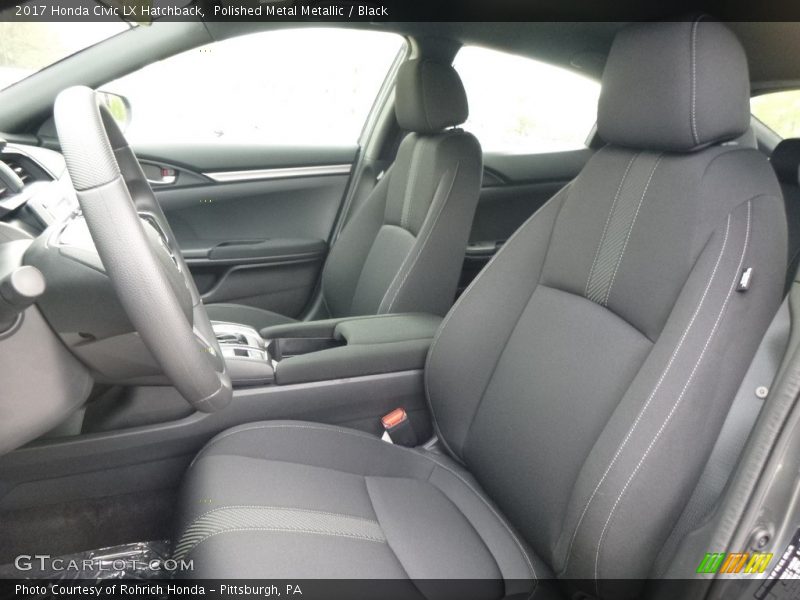 Polished Metal Metallic / Black 2017 Honda Civic LX Hatchback