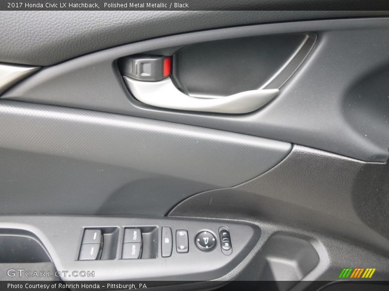 Polished Metal Metallic / Black 2017 Honda Civic LX Hatchback