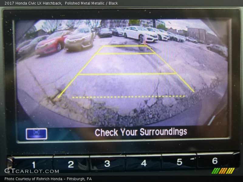 Polished Metal Metallic / Black 2017 Honda Civic LX Hatchback