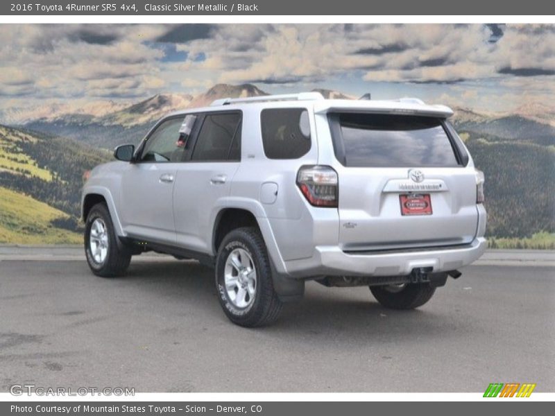 Classic Silver Metallic / Black 2016 Toyota 4Runner SR5 4x4