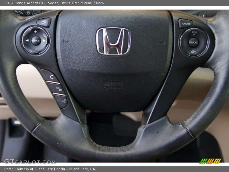 White Orchid Pearl / Ivory 2014 Honda Accord EX-L Sedan