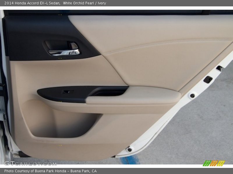 White Orchid Pearl / Ivory 2014 Honda Accord EX-L Sedan