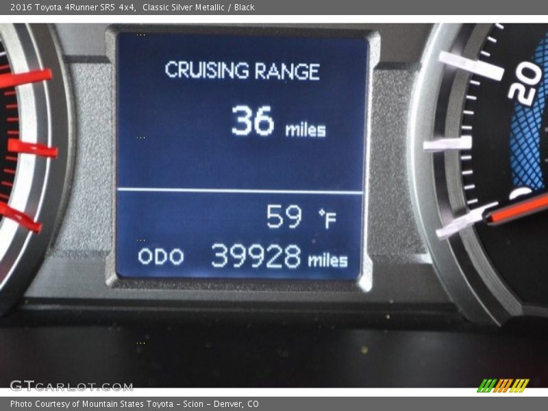 Classic Silver Metallic / Black 2016 Toyota 4Runner SR5 4x4