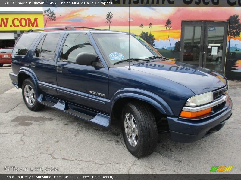 Indigo Blue Metallic / Graphite 2003 Chevrolet Blazer LS 4x4