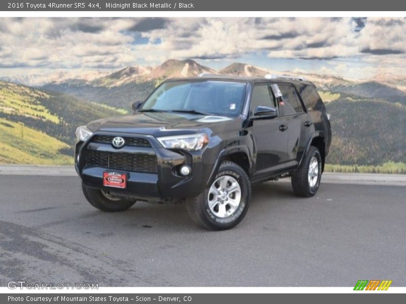 Midnight Black Metallic / Black 2016 Toyota 4Runner SR5 4x4