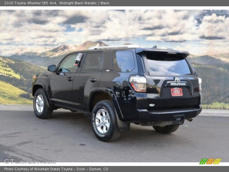 Midnight Black Metallic / Black 2016 Toyota 4Runner SR5 4x4
