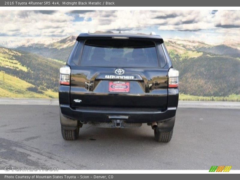 Midnight Black Metallic / Black 2016 Toyota 4Runner SR5 4x4
