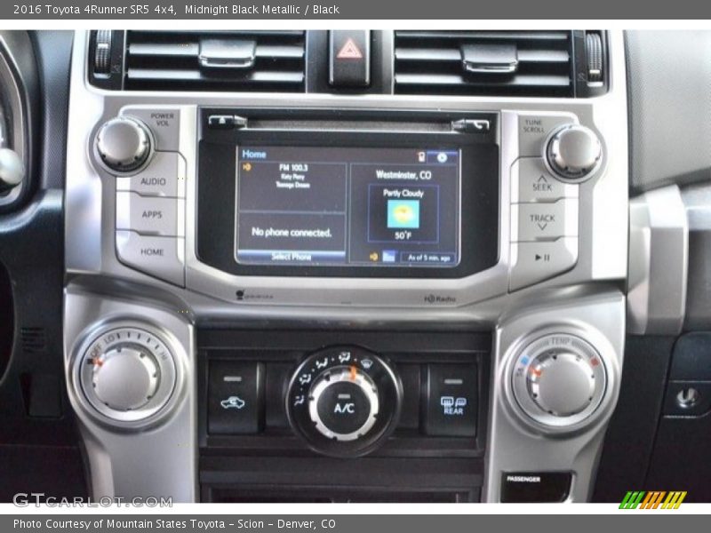 Midnight Black Metallic / Black 2016 Toyota 4Runner SR5 4x4