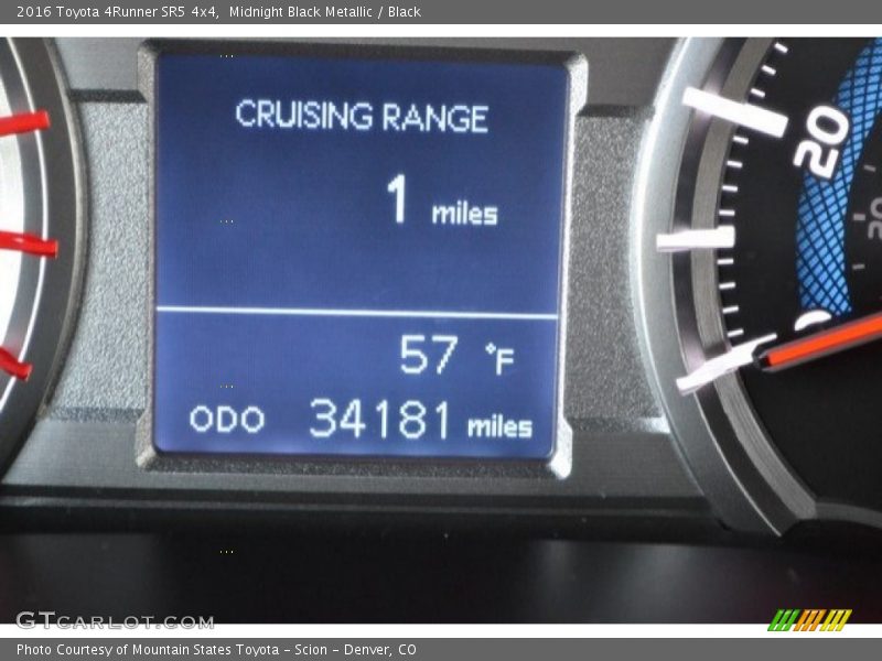 Midnight Black Metallic / Black 2016 Toyota 4Runner SR5 4x4