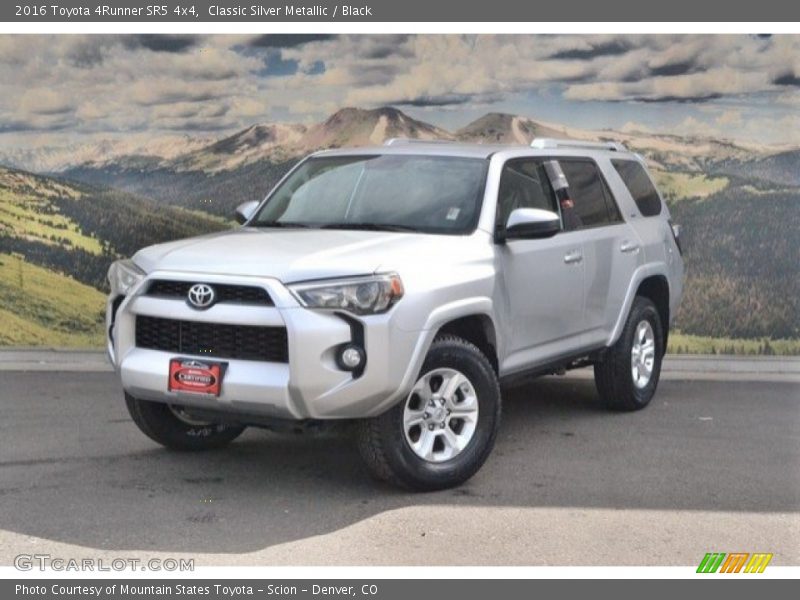 Classic Silver Metallic / Black 2016 Toyota 4Runner SR5 4x4