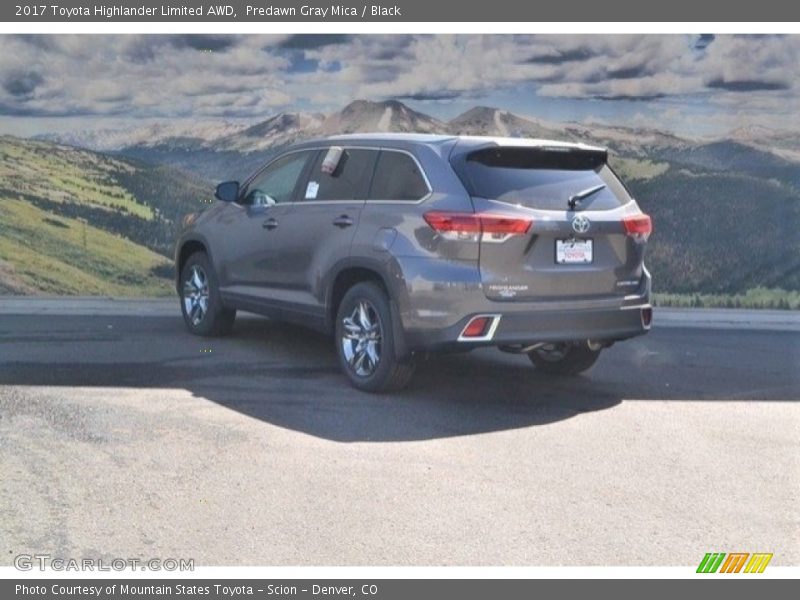 Predawn Gray Mica / Black 2017 Toyota Highlander Limited AWD