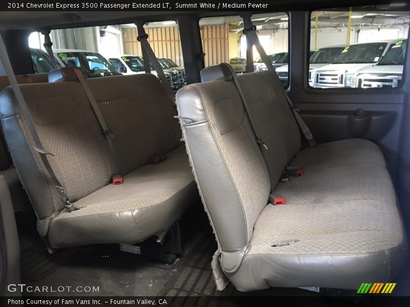 Summit White / Medium Pewter 2014 Chevrolet Express 3500 Passenger Extended LT