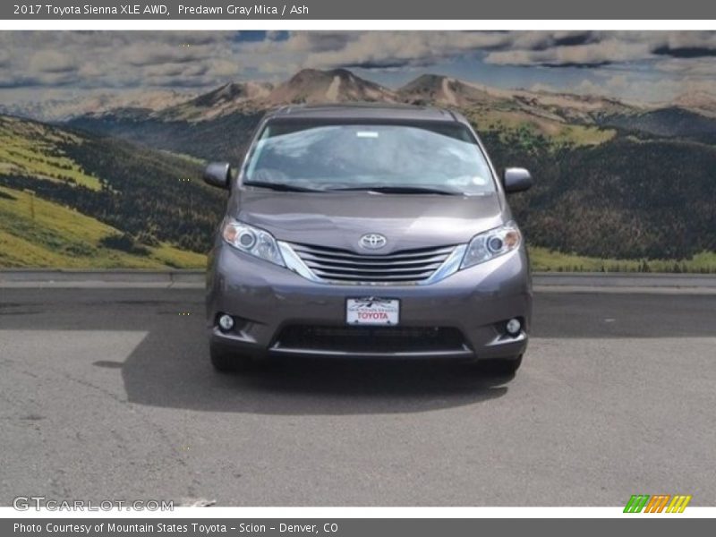 Predawn Gray Mica / Ash 2017 Toyota Sienna XLE AWD