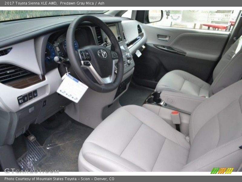 Predawn Gray Mica / Ash 2017 Toyota Sienna XLE AWD