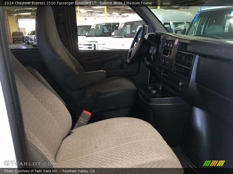 Summit White / Medium Pewter 2014 Chevrolet Express 3500 Passenger Extended LT