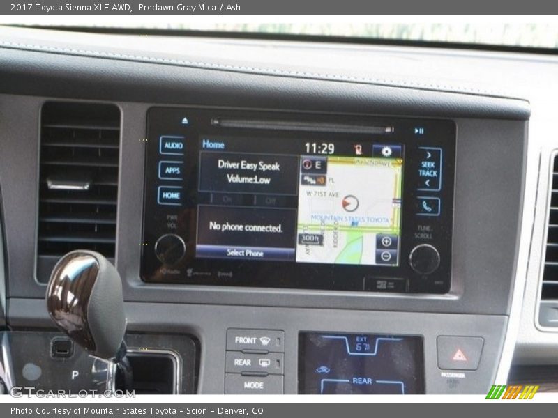 Predawn Gray Mica / Ash 2017 Toyota Sienna XLE AWD