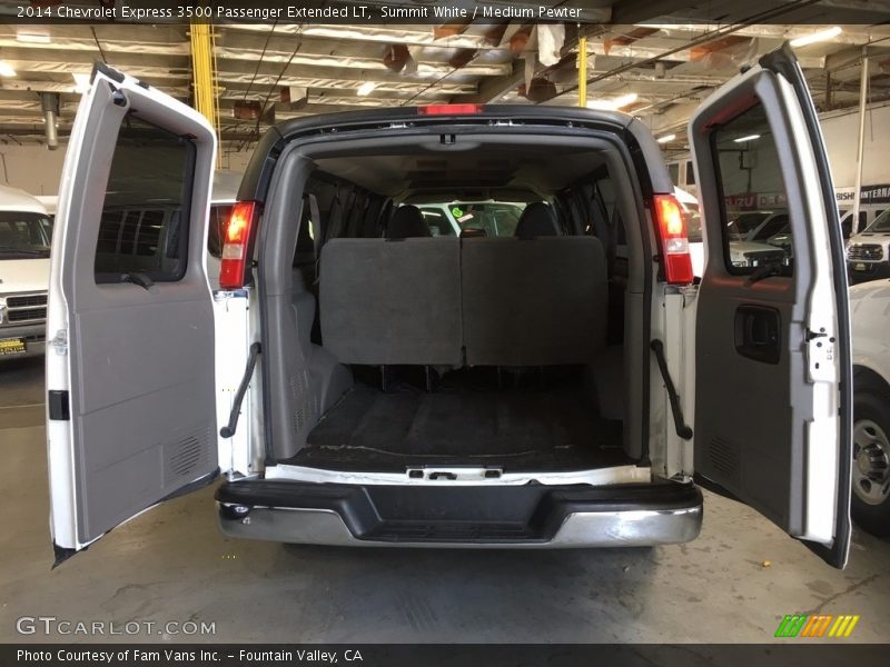 Summit White / Medium Pewter 2014 Chevrolet Express 3500 Passenger Extended LT