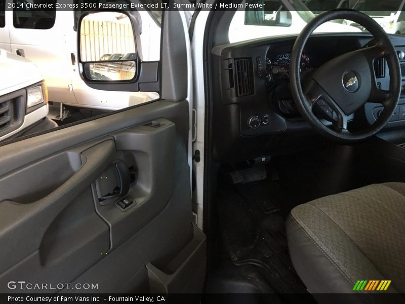 Summit White / Medium Pewter 2014 Chevrolet Express 3500 Passenger Extended LT