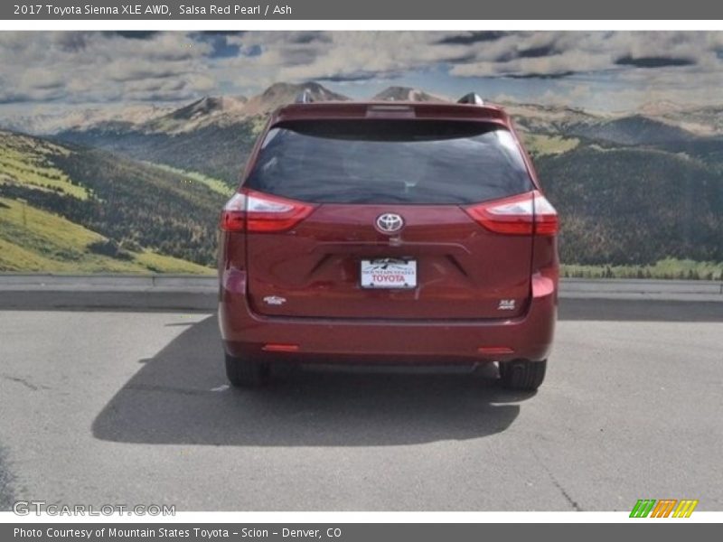 Salsa Red Pearl / Ash 2017 Toyota Sienna XLE AWD