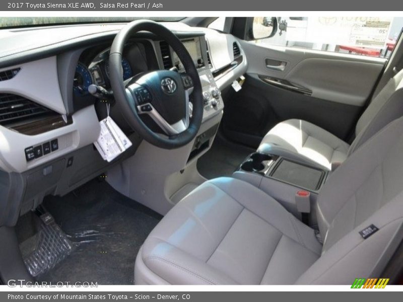 Salsa Red Pearl / Ash 2017 Toyota Sienna XLE AWD