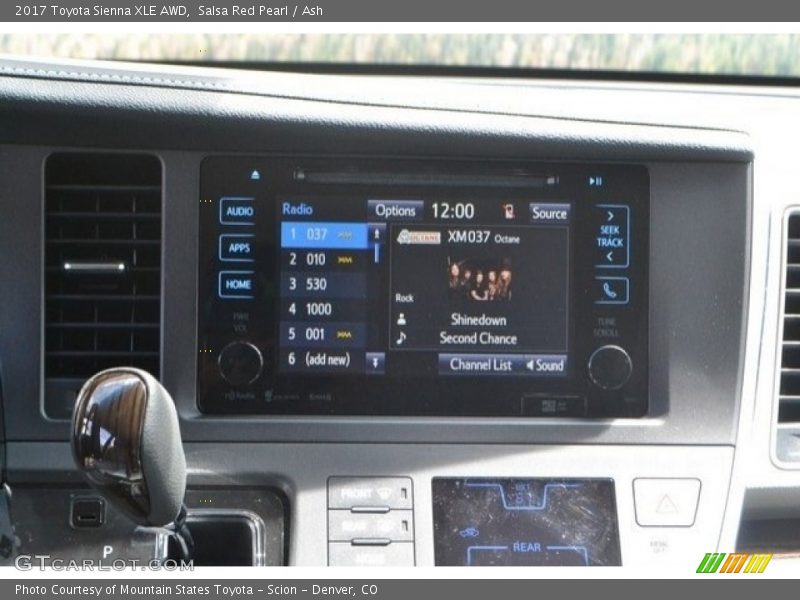 Salsa Red Pearl / Ash 2017 Toyota Sienna XLE AWD