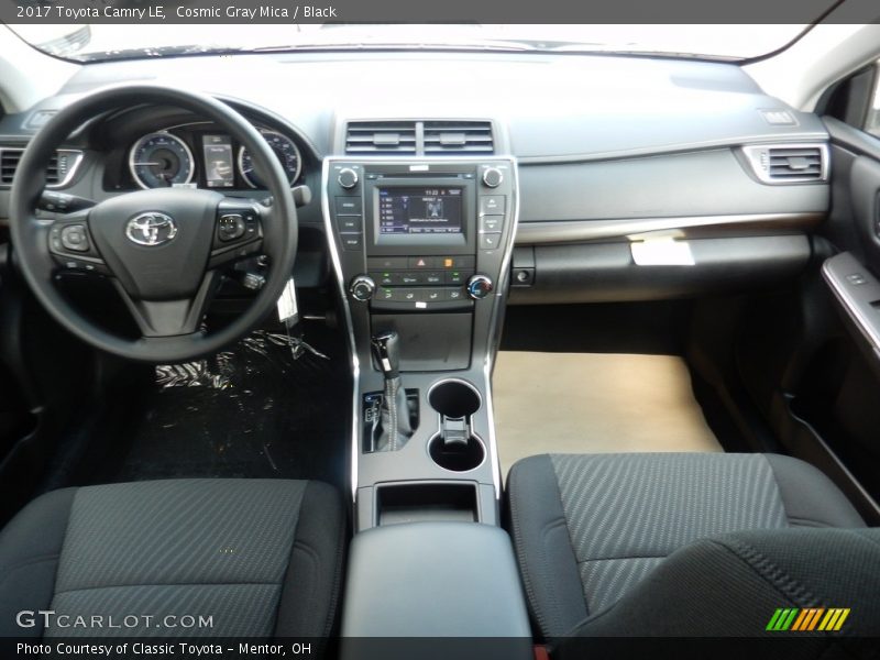 Cosmic Gray Mica / Black 2017 Toyota Camry LE