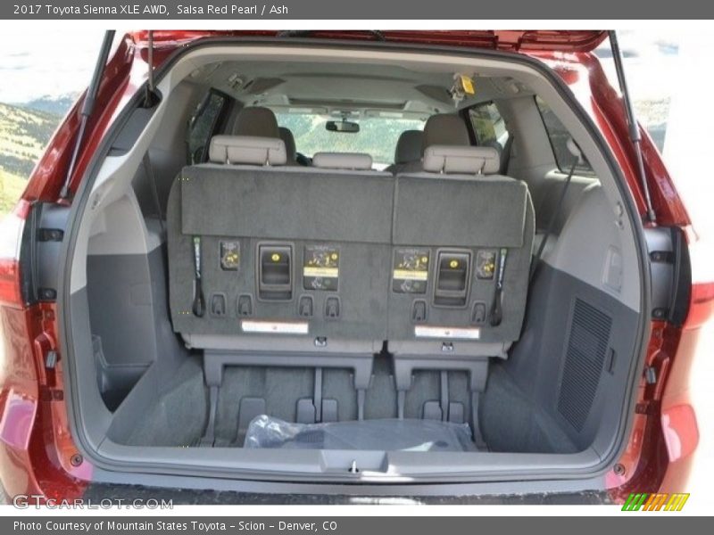 Salsa Red Pearl / Ash 2017 Toyota Sienna XLE AWD